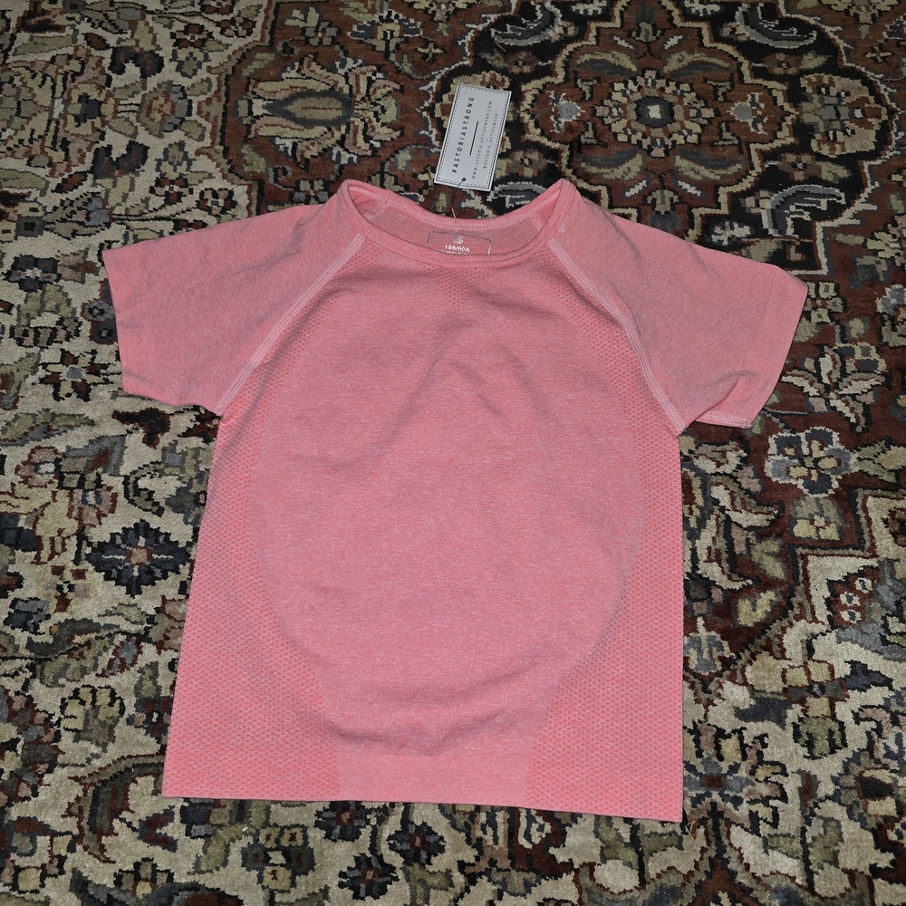 Astoria Activewear Seamless Pink Short Sleeve Active Top